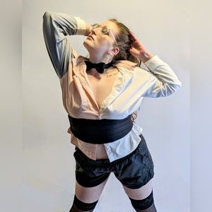 Forever 21 Two Toned Button Down Long Sleeve | Size L